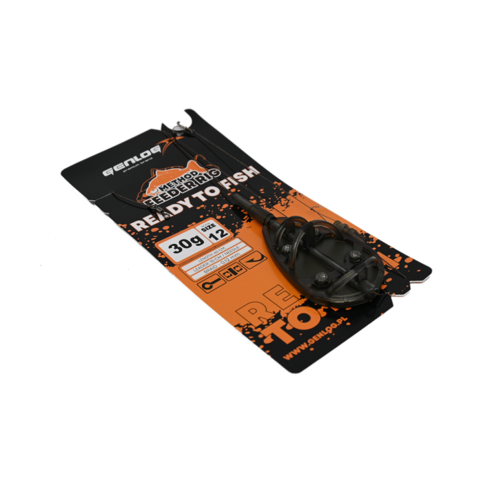 Gotowy Zestaw Method Feeder GENLOG Ready to Fish hak 12 Podajnik 30g