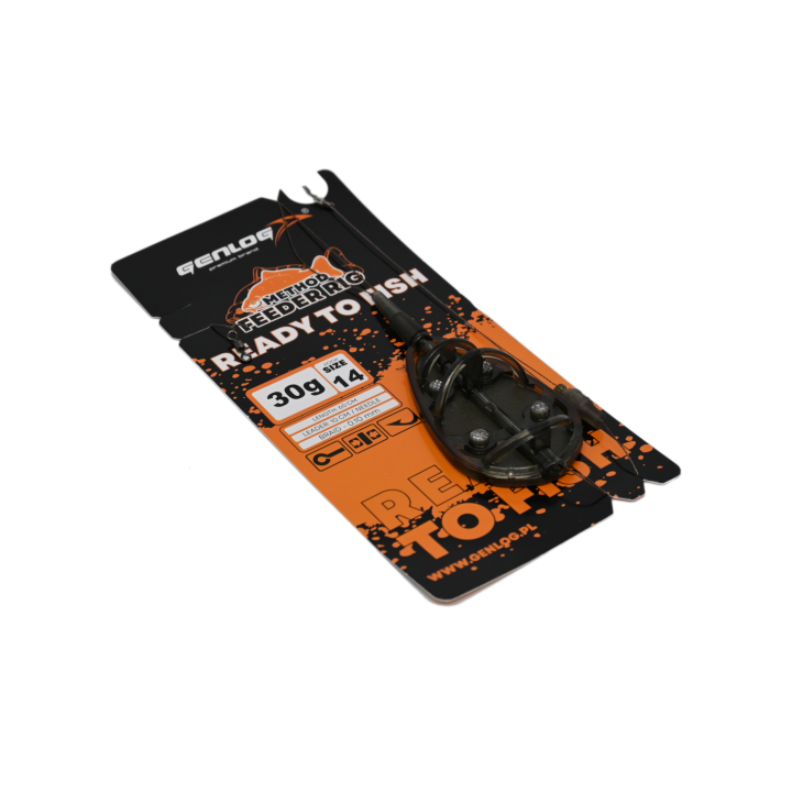 Gotowy Zestaw Method Feeder GENLOG Ready to Fish hak 14 Podajnik 30g