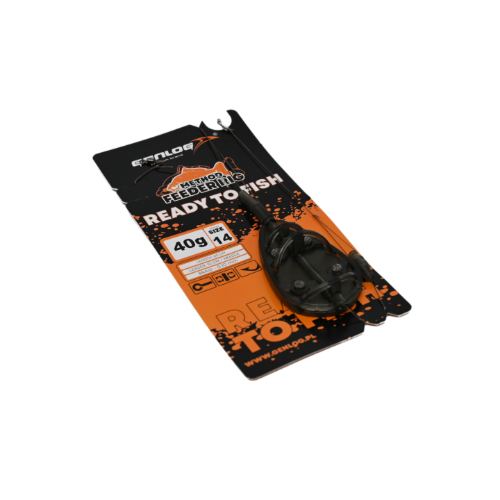 Gotowy Zestaw Method Feeder GENLOG Ready to Fish hak 14 Podajnik 40g