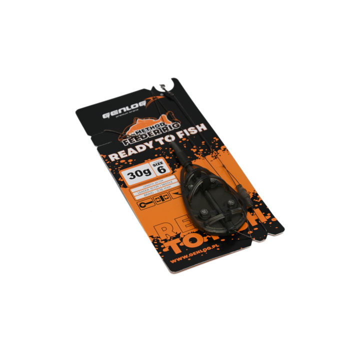 Gotowy Zestaw Method Feeder GENLOG Ready to Fish hak 6 Podajnik 30g