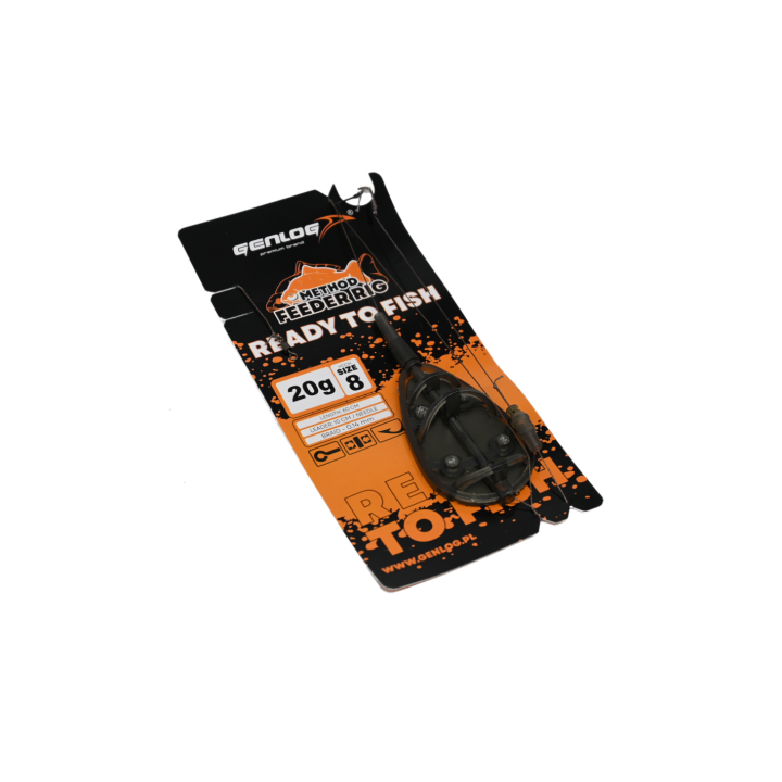 Gotowy Zestaw Method Feeder GENLOG Ready to Fish hak 8 Podajnik 20g
