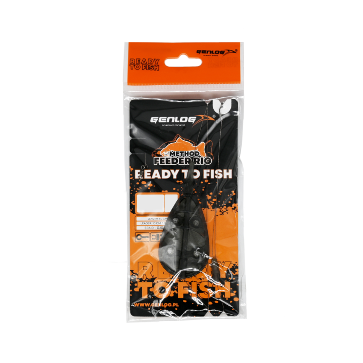 Gotowy Zestaw Method Feeder GENLOG Ready to Fish hak 8 Podajnik 30g