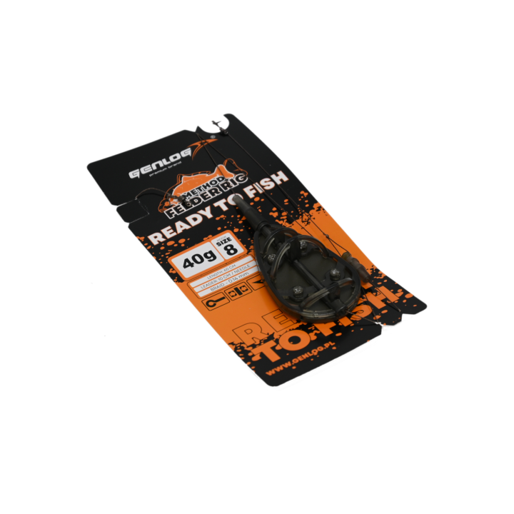 Gotowy Zestaw Method Feeder GENLOG Ready to Fish hak 8 Podajnik 40g