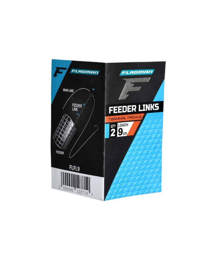 Feeder Link FLAGMAN na miękkiej plecionce 9cm - 2 szt.