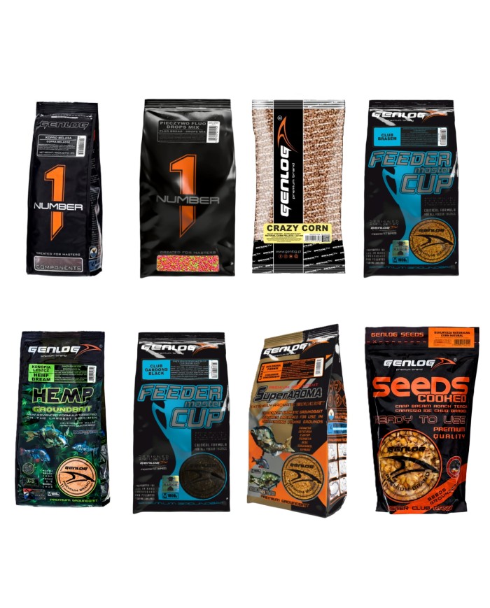 Zestaw zanęt GENLOG - Leszcz 4 Zestaw zanęt GENLOG - Leszcz 4