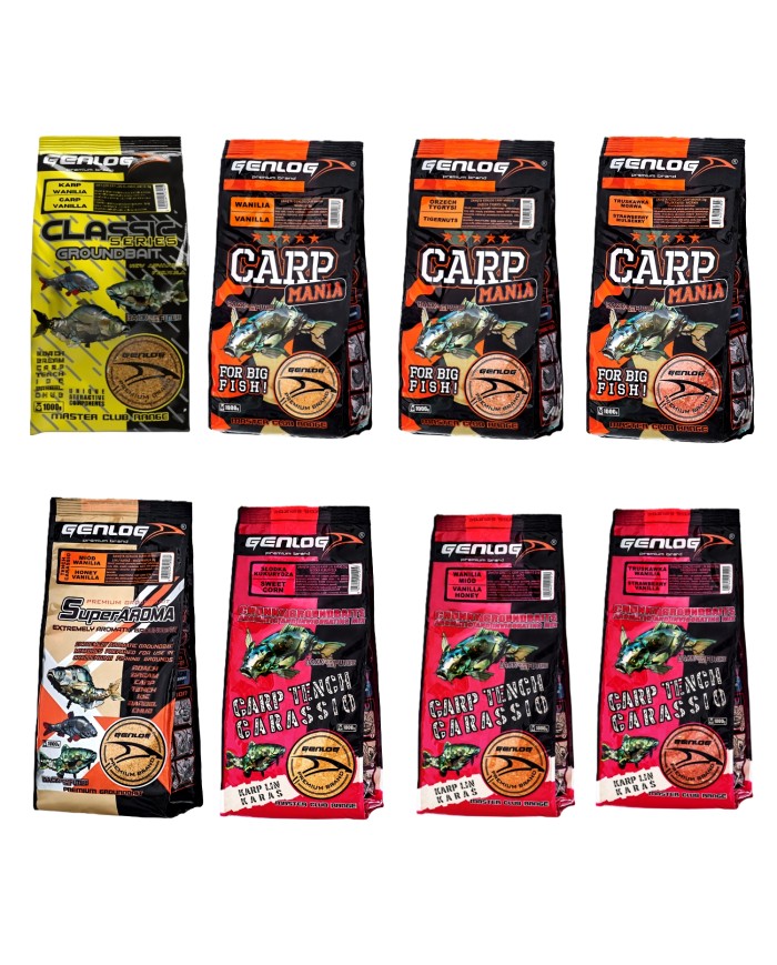Zestaw zanęt GENLOG - Karp 2 Zestaw zanęt GENLOG - Karp 2