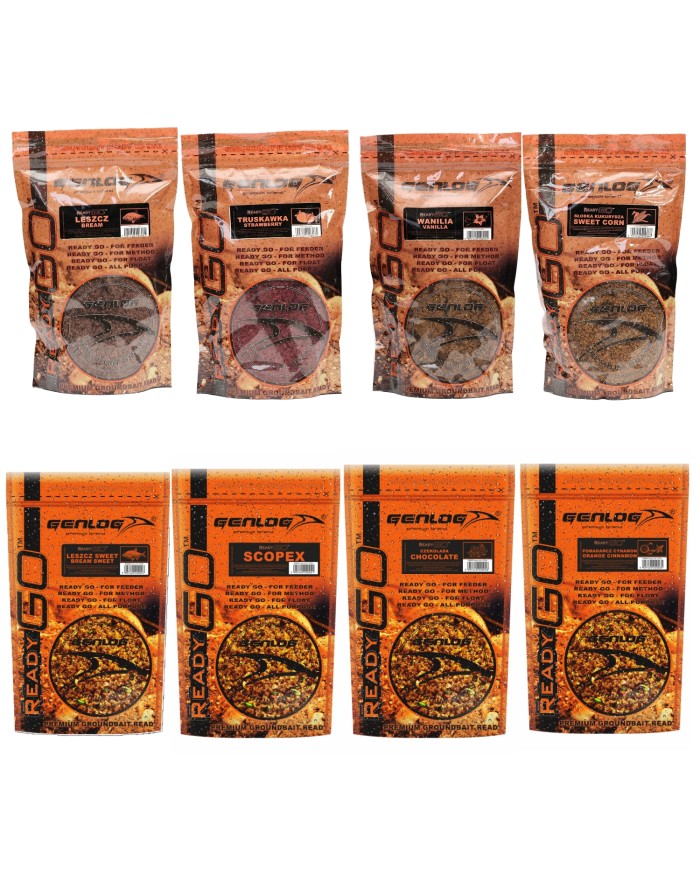 Zestaw 8 gotowych zanęt GENLOG - Ready 3
