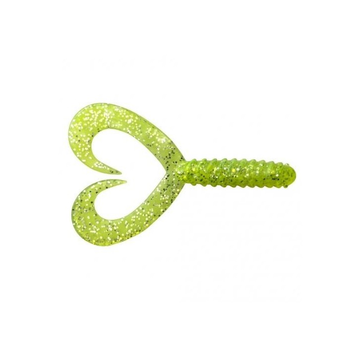 Guma Jenzi Double Tail-Twister 8cm 3" - Green