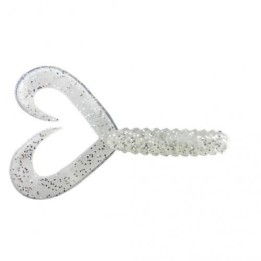 Guma Jenzi Double Tail-Twister 8cm 3" - Silver