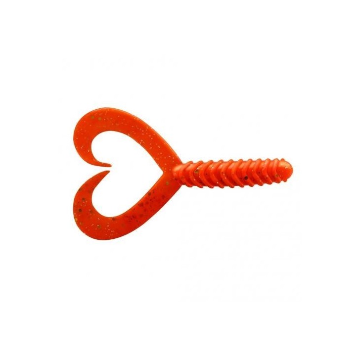 Guma Jenzi Double Tail-Twister 8cm 3" - Japan-Red