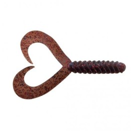 Guma Jenzi Double Tail-Twister 8cm 3" - Motor oil