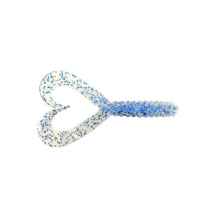 Guma Jenzi Double Tail-Twister 8cm 3" - Blue-White