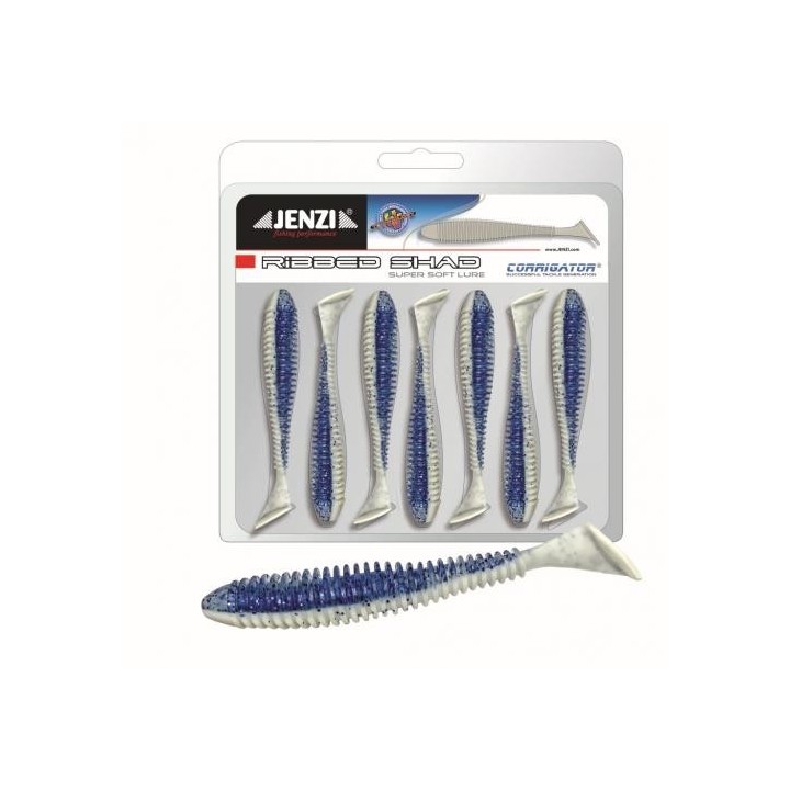 Guma Jenzi Stinger Hunter 10cm 4" - Blue-White