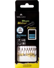 Przypony MIKADO Method Feeder z gumką - hak bez zadziora nr 10 plecionka 0.12mm/10cm - op. 8 szt. Przypony MIKADO Method Feeder z gumką - hak bez zadziora nr 10 plecionka 0.12mm/10cm - op. 8 szt.