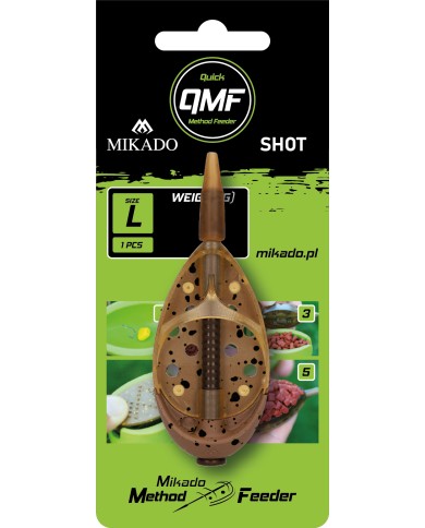 Koszyczek MIKADO Method Feeder Shot Q.M.F. System L - 50g Koszyczek MIKADO Method Feeder Shot Q.M.F. System L - 50g