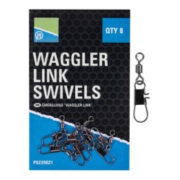 Agrafki z krętlikami Preston Waggler Link Swivels
