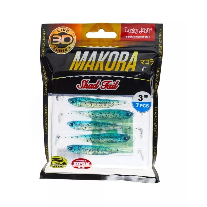 Lucky John 3D MAKORA SHAD TAIL 3"