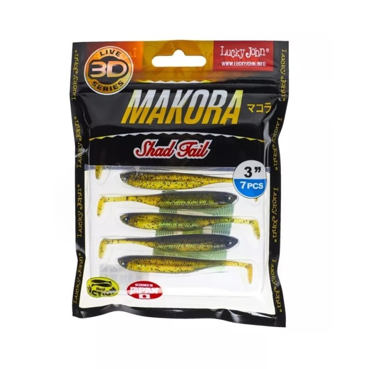 Lucky John 3D MAKORA SHAD TAIL 3"