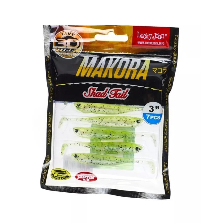 Lucky John 3D MAKORA SHAD TAIL 3"