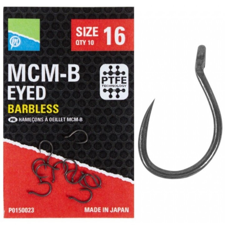 Haczyki Preston MCM-B Barbless Eyed - roz.18