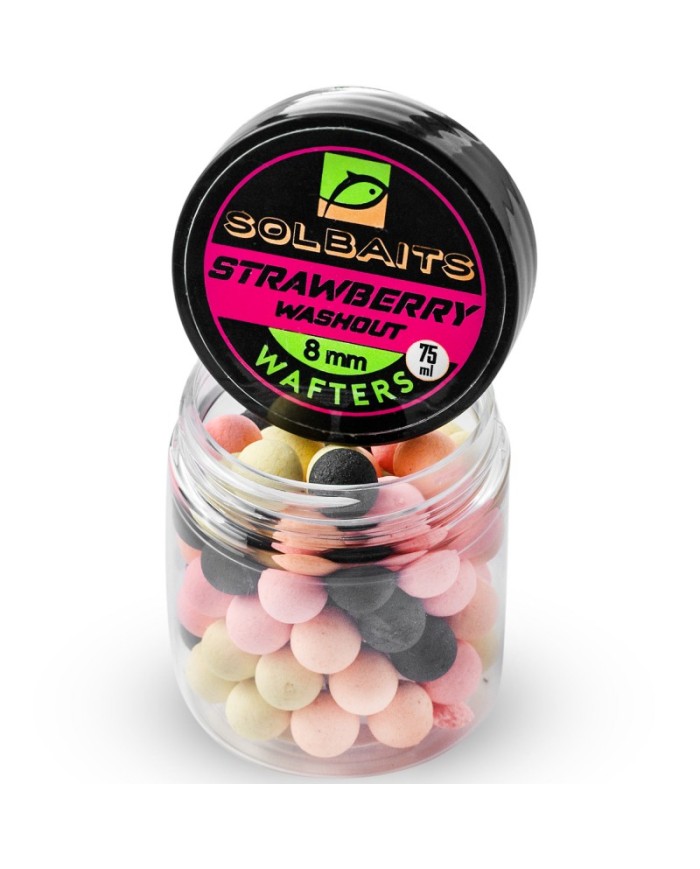 Kulki SOLBAITS Wafters 8mm - Strawberry Washout Mix 75ml Kulki SOLBAITS Wafters 8mm - Strawberry Washout Mix 75ml