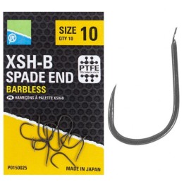 Haczyki Preston XSH-B Barbless Spade End - roz. 10