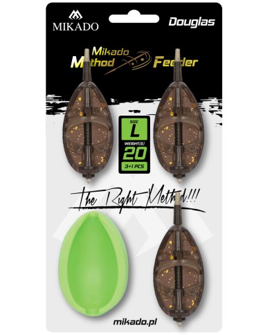 Zestaw Koszyczków MIKADO Douglas L - 3x40g + Foremka Zestaw Koszyczków MIKADO Douglas L - 3x40g + Foremka