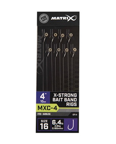 Przypony Matrix MXC-4 X-Strong Band Rig 10cm - 16 Przypony Matrix MXC-4 X-Strong Band Rig 10cm - 16