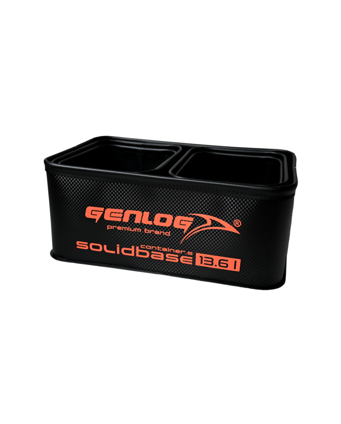 Zestaw 5 pojemników GENLOG EVA Solid Base Carbon O-38x24x15+4