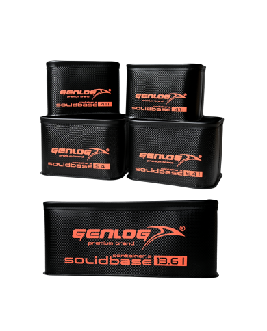 Zestaw 5 pojemników GENLOG EVA Solid Base Carbon O-38x24x15+4 Zestaw 5 pojemników GENLOG EVA Solid Base Carbon O-38x24x15+4