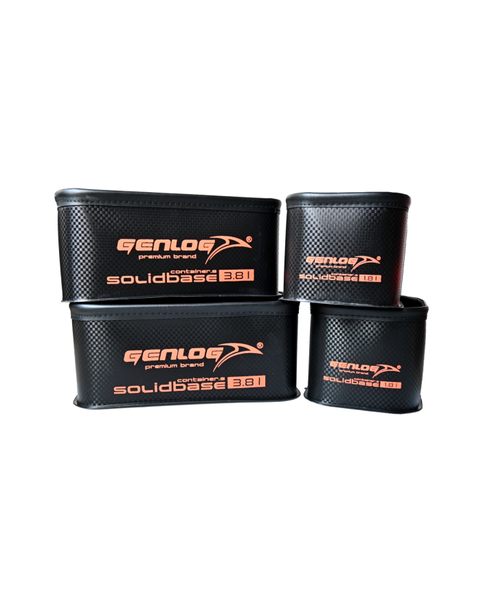 Zestaw 5 pojemników GENLOG EVA Solid Base Carbon C-47x27x12+4
