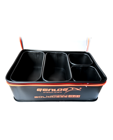 Zestaw 5 pojemników GENLOG EVA Solid Base Carbon C-47x27x12+4 Zestaw 5 pojemników GENLOG EVA Solid Base Carbon C-47x27x12+4