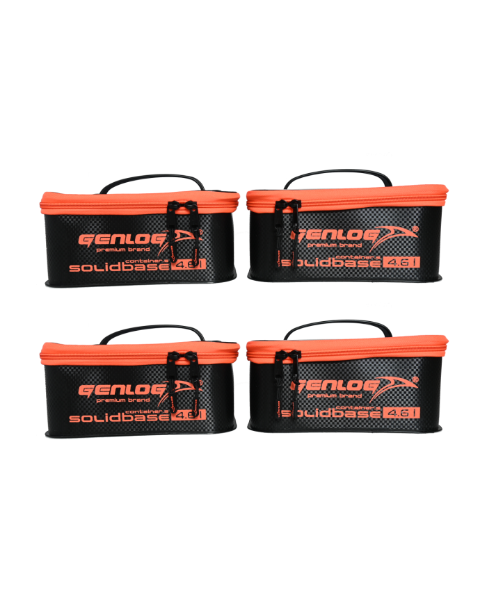 Zestaw 5 pojemników GENLOG EVA Solid Base Carbon C-41x26x20+4