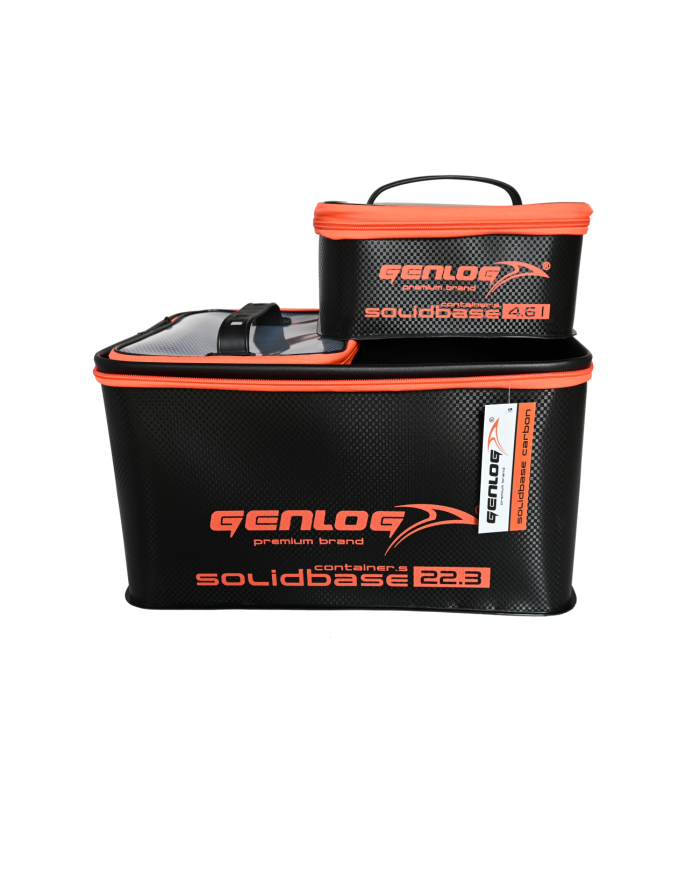 Zestaw 5 pojemników GENLOG EVA Solid Base Carbon C-41x26x20+4