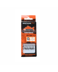 Przypony GENLOG Method Feeder Rig z igłą - hak BKK nr 10 plecionka 0.12mm/10cm - op. 8 szt.