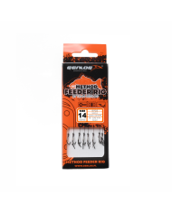 Przypony GENLOG Method Feeder Rig z igłą - hak BKK nr 12 plecionka 0.12mm/10cm - op. 8 szt.