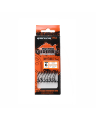 Przypony GENLOG Method Feeder Rig z igłą - hak BKK nr 4 plecionka 0.16mm/8cm - op. 8 szt.