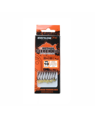 Przypony GENLOG Method Feeder Rig z gumką - hak BKK nr 10 plecionka 0.12mm/8cm - op. 8 szt. Przypony GENLOG Method Feeder Rig z gumką - hak BKK nr 10 plecionka 0.12mm/8cm - op. 8 szt.