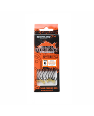 Przypony GENLOG Method Feeder Rig z gumką - hak BKK nr 8 plecionka 0.14mm/10cm - op. 8 szt. Przypony GENLOG Method Feeder Rig z gumką - hak BKK nr 8 plecionka 0.14mm/10cm - op. 8 szt.