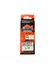 Przypony GENLOG Method Feeder Rig z push stopem - hak BKK nr 10 plecionka 0.12mm/10cm - op. 8 szt. Przypony GENLOG Method Feeder Rig z push stopem - hak BKK nr 10 plecionka 0.12mm/10cm - op. 8 szt.