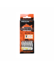 Przypony GENLOG Method Feeder Rig z push stopem - hak BKK nr 10 żyłka 0.23mm/10cm - op. 8 szt.
