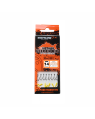 Przypony GENLOG Method Feeder Rig z igłą - hak BKK nr 4 żyłka 0.28mm/10cm - op. 8 szt.