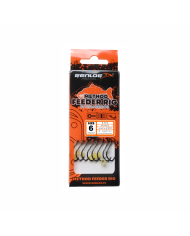 Przypony GENLOG Method Feeder Rig z gumką - hak BKK nr 8 żyłka 0.25mm/8cm - op. 8 szt.