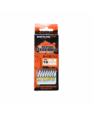 Przypony GENLOG Method Feeder Rig z gumką - hak BKK nr 12 żyłka 0.23mm/10cm - op. 8 szt.