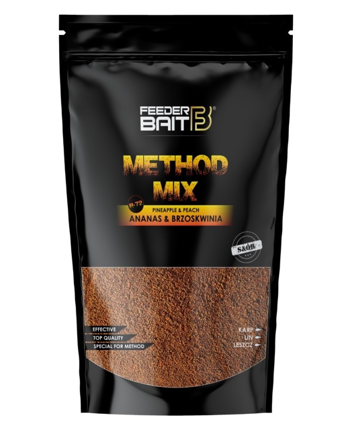 Method Mix FEEDER BAIT 800g - R-72 Ananas & Brzoskwinia