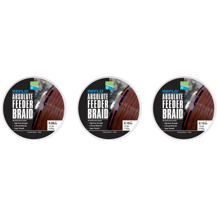Plecionka PRESTON Reflo Absolute Feeder Braid 150m – 0.10mm