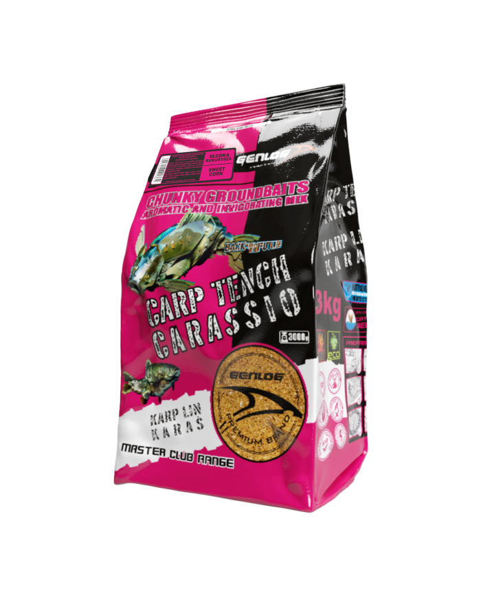 Zanęta GENLOG Carp Tench Carassio 3 kg - Słodka Kukurydza