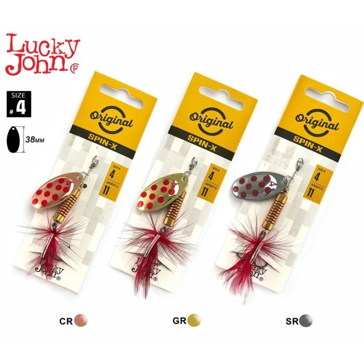 Obrotówka Lucky John Spin X Round 11g SET - 001SET