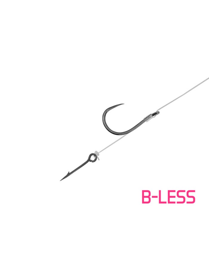 Przypony DELPHIN FLR z Igłą Hak Nr 6 Fluorocarbon 0.22mm/8cm - Op. 6 Szt.