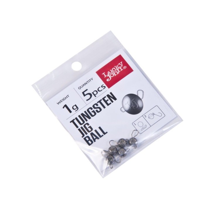 Czeburaszka Lucky John Tungsten Jig Ball 1g 5szt